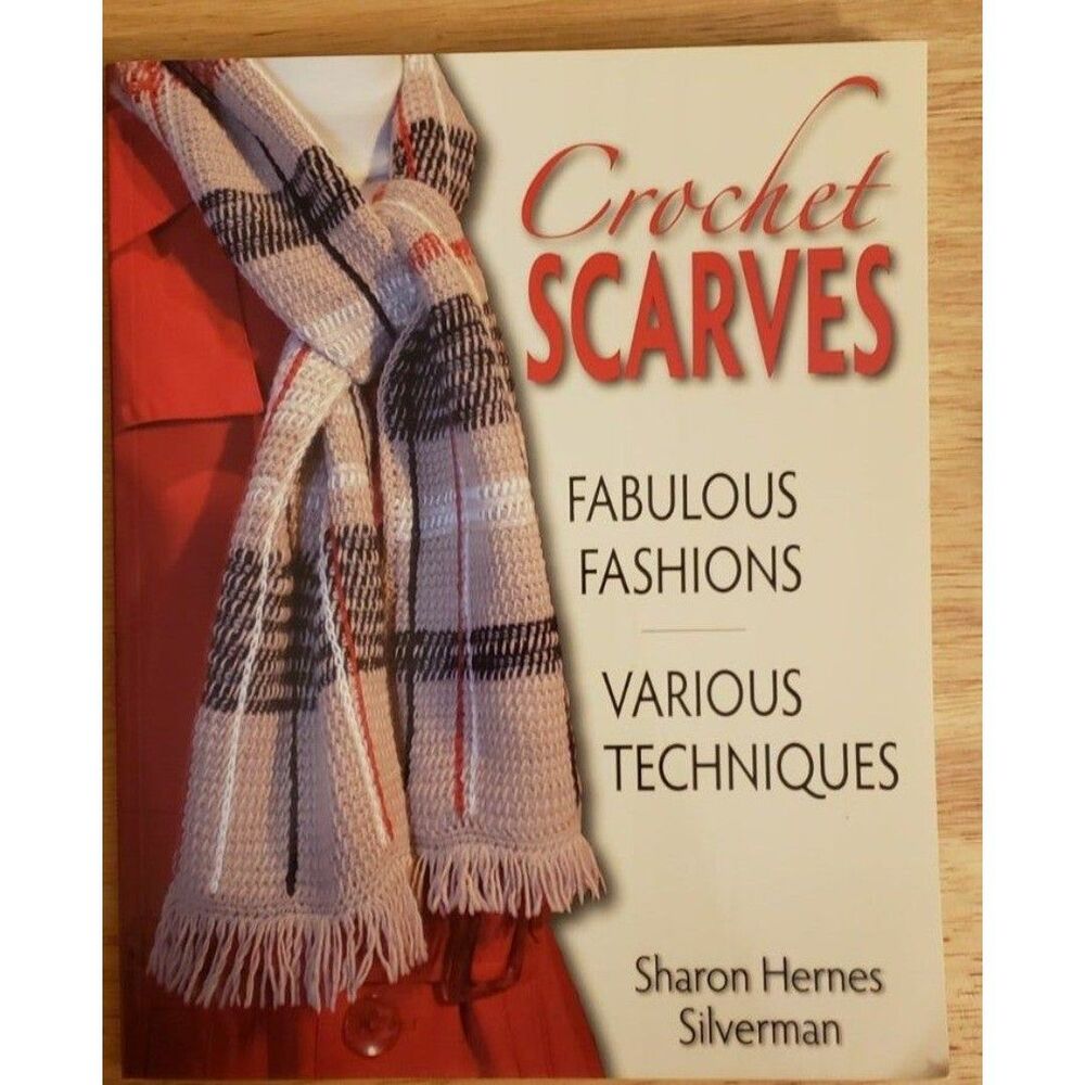 Crochet Scarves pattern book Preowned